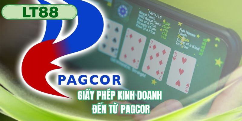 Giấy phép kinh doanh đến từ PAGCOR